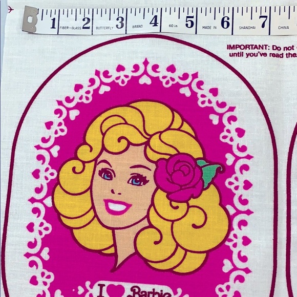 SET 2 ❤️ BARBIE 1982 You Make DOLL Ornament Pillow Collector Mattel Vintage Sew - Picture 11 of 12